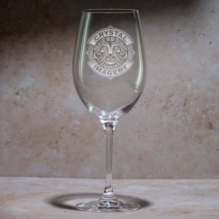 Your Logo, Engraved Stolzle Crystal Red Wine Glasses
