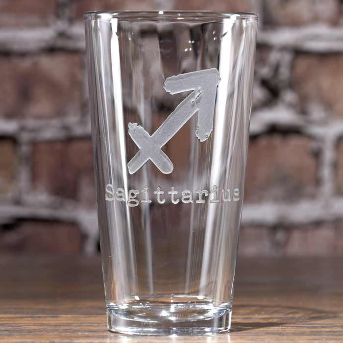 Zodiac Sign, Pint Pub Glass, Beer Lover Birthday Gifts